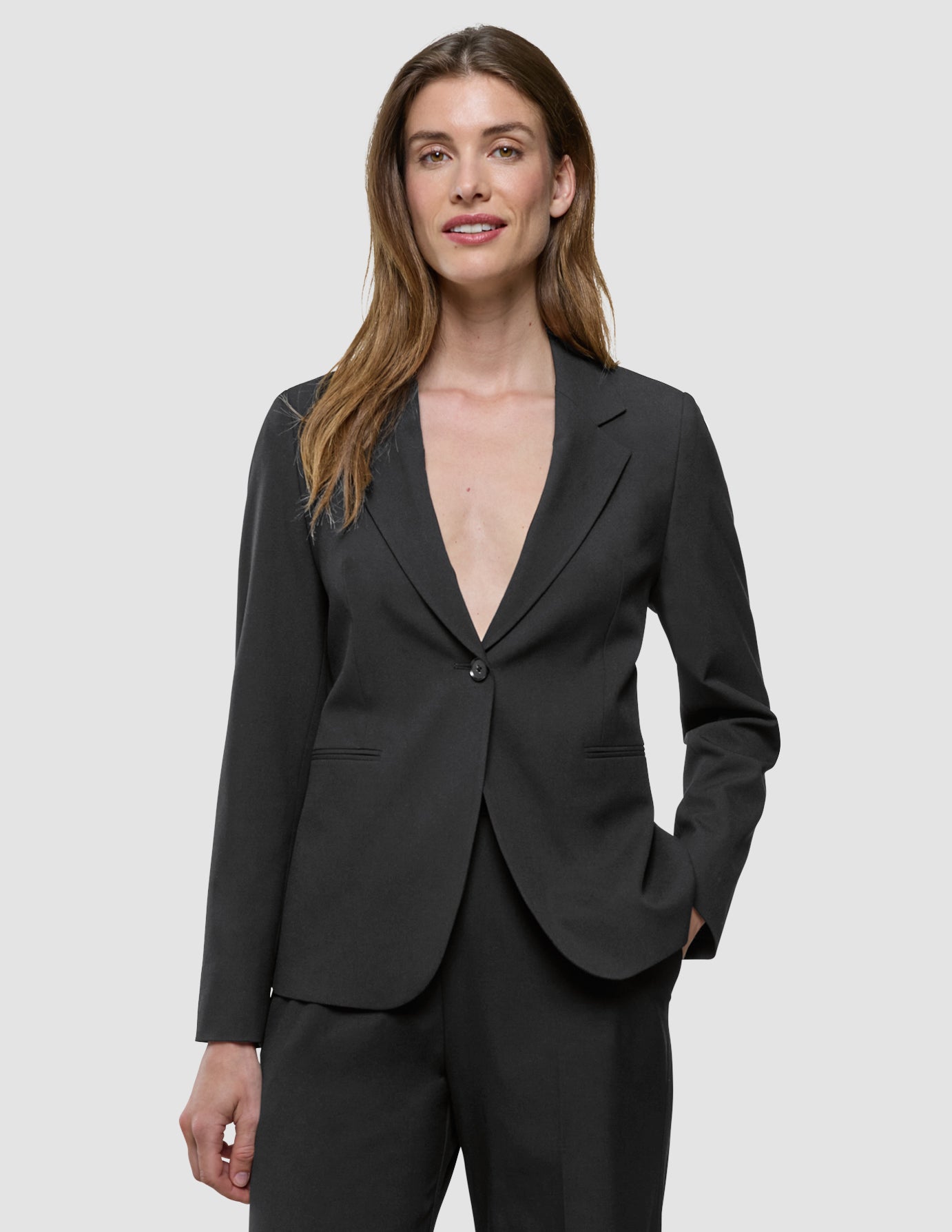 Women Ease Fitted Blazer Black